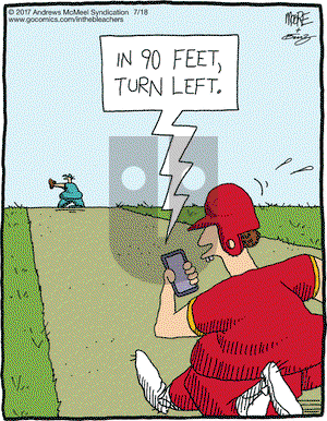 In the Bleachers on Tuesday July 18, 2017 Comic Strip