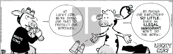 Lucky Cow on Saturday October 20, 2007 Comic Strip