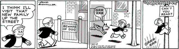 Nancy on Wednesday July 23, 1969 Comic Strip
