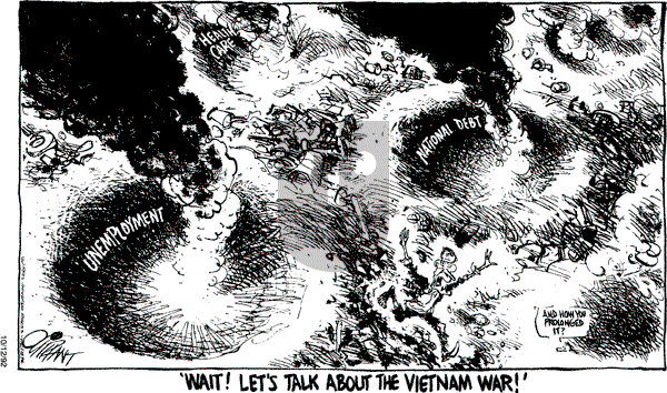 Pat Oliphant - Monday October 12, 1992 Comic Strip