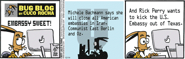 La Cucaracha - Wednesday December 14, 2011 Comic Strip