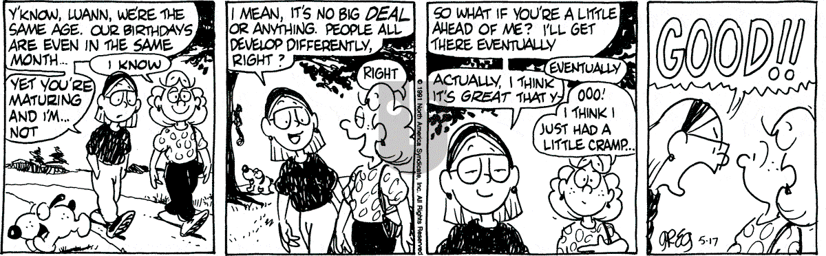 Luann - Friday May 17, 1991 Comic Strip