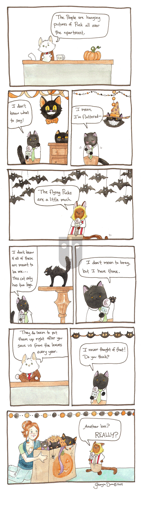 Breaking Cat News on Tuesday October 18, 2016 Comic Strip