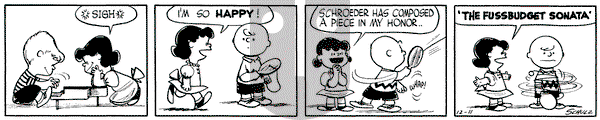 Peanuts on Saturday December 11, 1954 Comic Strip
