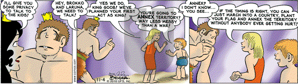 Alley Oop on Thursday November 4, 2010 Comic Strip