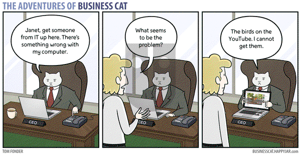 The Adventures of Business Cat on Monday September 14, 2015 Comic Strip