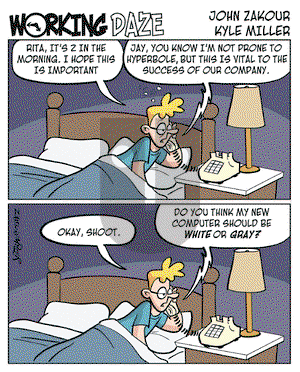 Working Daze on Saturday August 27, 2005 Comic Strip