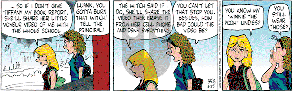 Luann on Saturday August 27, 2005 Comic Strip