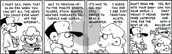 FoxTrot on Wednesday April 26, 2000 Comic Strip