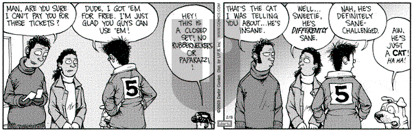 Get Fuzzy on Saturday February 8, 2003 Comic Strip