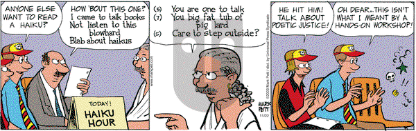 Lucky Cow on Saturday November 22, 2003 Comic Strip
