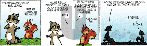 Over the Hedge on Thursday November 27, 2025 Comic Strip