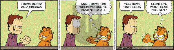 Garfield on Saturday October 7, 2017 Comic Strip
