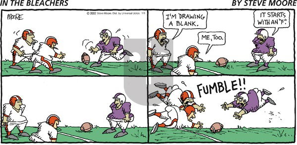 In the Bleachers on Sunday January 3, 2016 Comic Strip