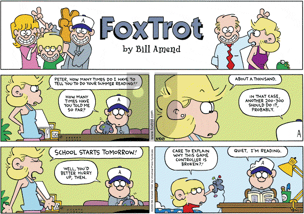 FoxTrot on Sunday August 27, 2006 Comic Strip