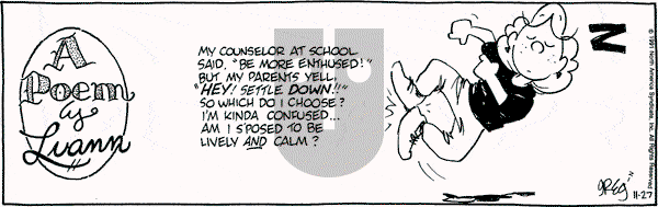 Luann on Wednesday November 27, 1991 Comic Strip