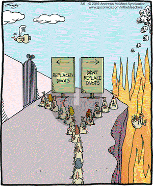 In the Bleachers on Wednesday March 6, 2019 Comic Strip