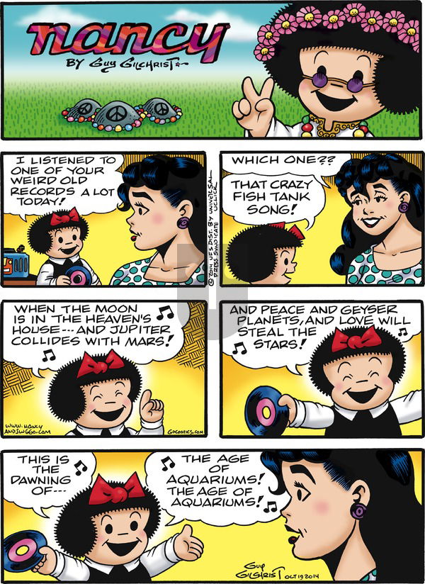 Nancy on Sunday October 19, 2014 Comic Strip