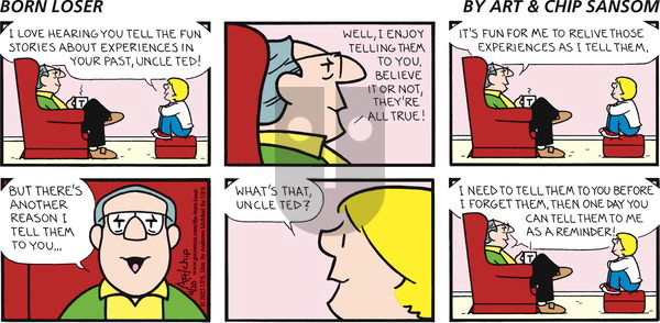 The Born Loser on Sunday April 20, 2025 Comic Strip