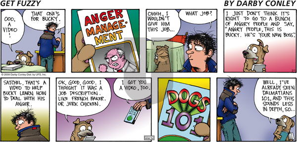 Get Fuzzy on Sunday February 1, 2009 Comic Strip