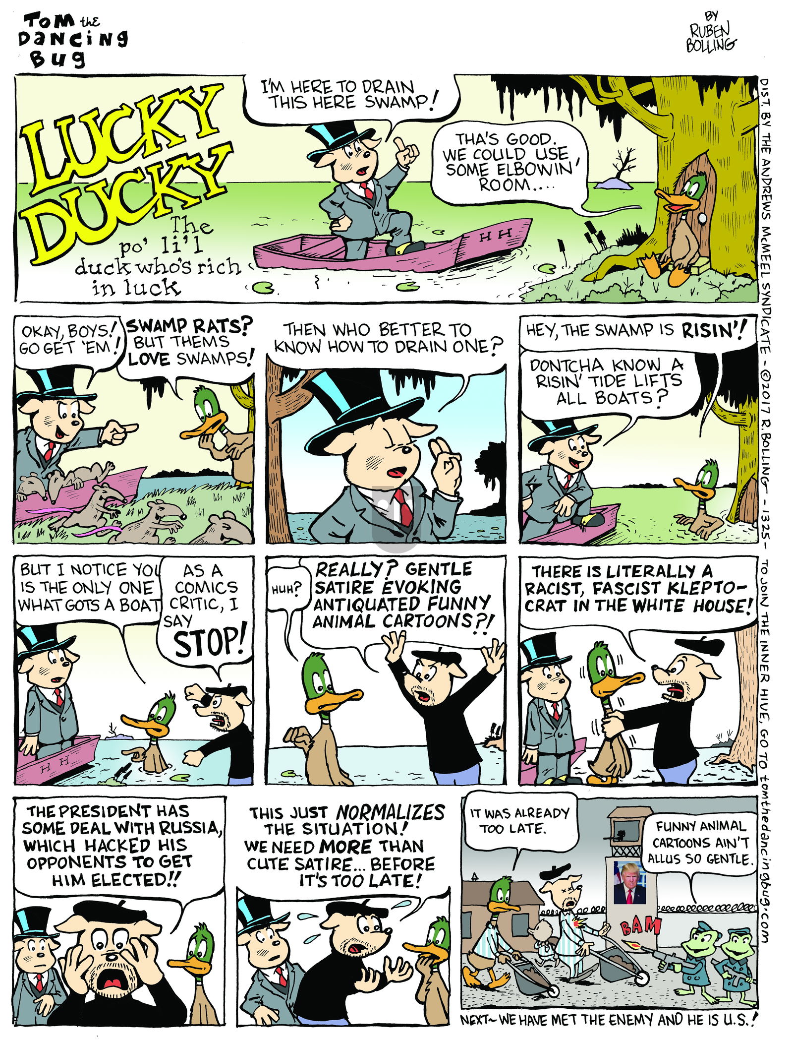 Tom the Dancing Bug on Monday February 13, 2017 Comic Strip