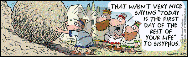 Frank and Ernest on Monday April 25, 2016 Comic Strip
