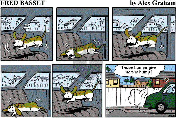 Fred Basset on Sunday January 18, 2004 Comic Strip
