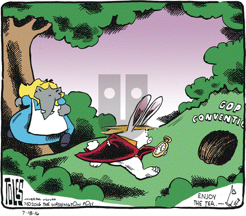 Tom Toles on Monday July 18, 2016 Comic Strip