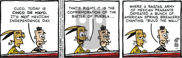 La Cucaracha on Friday May 5, 2017 Comic Strip