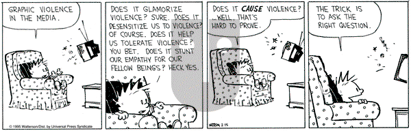 Calvin and Hobbes on Wednesday February 15, 1995 Comic Strip