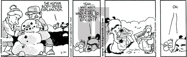 Over the Hedge on Thursday February 21, 2002 Comic Strip