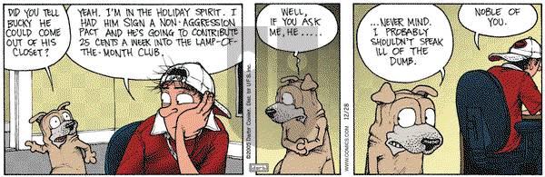 Get Fuzzy on Wednesday December 28, 2005 Comic Strip