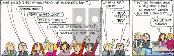 Cathy Classics on Saturday February 8, 2003 Comic Strip