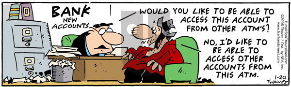 Frank and Ernest - Thursday January 20, 2005 Comic Strip