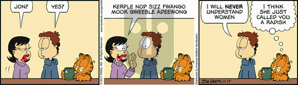 Garfield - Friday November 17, 2017 Comic Strip