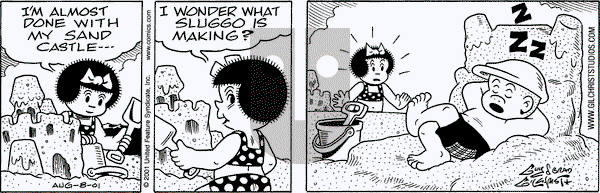 Nancy on Wednesday August 8, 2001 Comic Strip