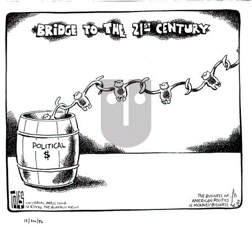 Tom Toles on Thursday December 26, 1996 Comic Strip