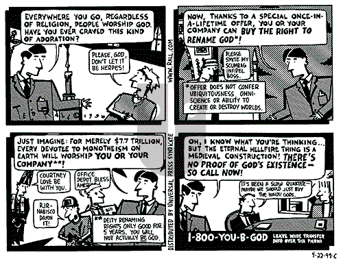 Ted Rall on Monday April 26, 1999 Comic Strip