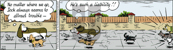 Fred Basset on Monday March 20, 2017 Comic Strip