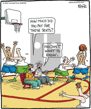 In the Bleachers on Tuesday January 1, 2002 Comic Strip