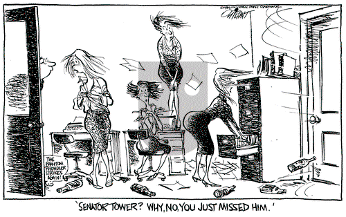 Pat Oliphant on Friday March 3, 1989 Comic Strip