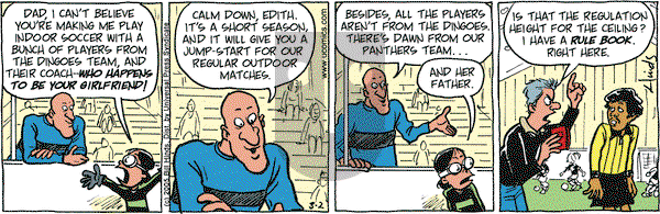 Cleats on Wednesday March 2, 2005 Comic Strip