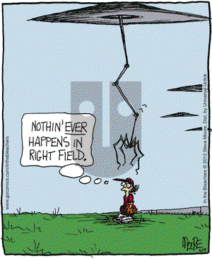 In the Bleachers - Monday April 9, 2012 Comic Strip