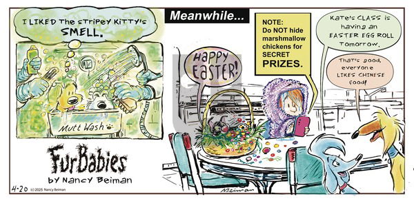 FurBabies on Sunday April 20, 2025 Comic Strip