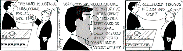 The Born Loser on Friday January 10, 1997 Comic Strip