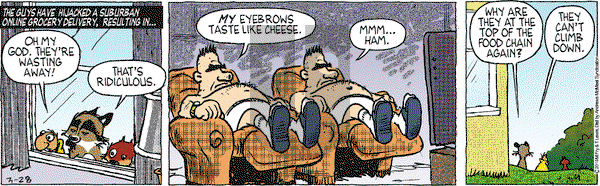 Over the Hedge on Thursday March 28, 2019 Comic Strip