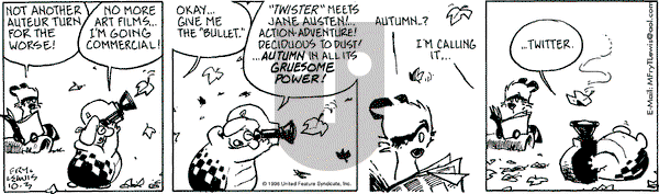 Over the Hedge on Thursday October 3, 1996 Comic Strip