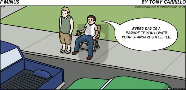 F Minus on Sunday July 20, 2014 Comic Strip