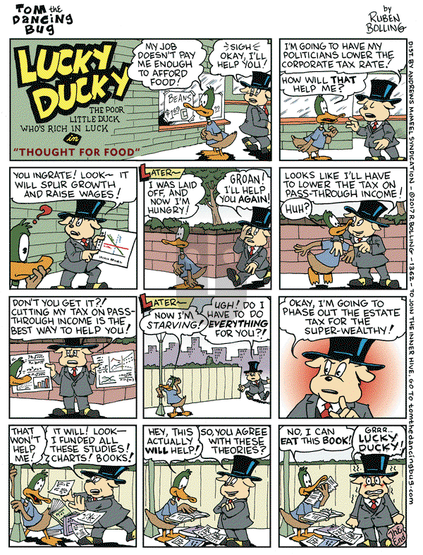 Tom the Dancing Bug on Friday November 10, 2017 Comic Strip