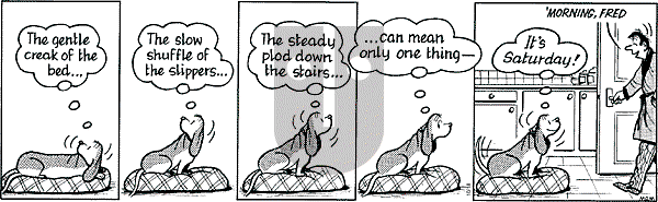 Fred Basset on Saturday October 18, 2003 Comic Strip